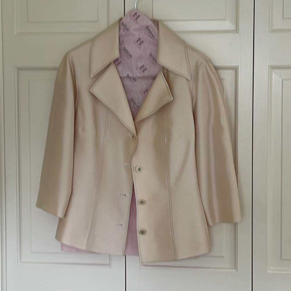 Rickie Freeman Teri Jon wool silk suit